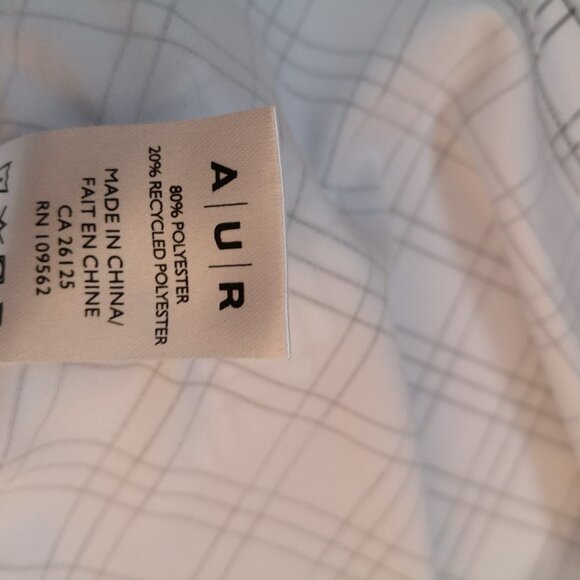 2 / $30.00 - A/U/R Ladies Size Large Sleeveless Black & White Check Golf Shirt - Picture 3 of 5